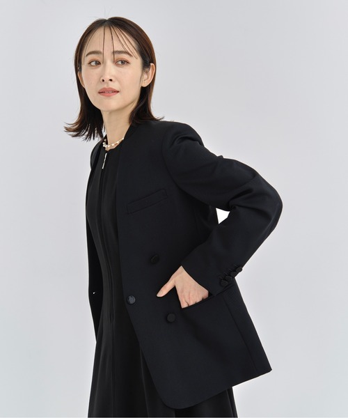 CINOH（チノ） ジャケット ノーカラージャケット 「CINOH/チノ」BLACK