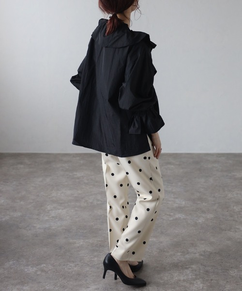 Bonjour Sagan（ボンジュールサガン） ブラウス シャツ ナイロンタフタ