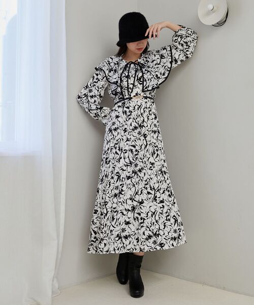 MAJESTIC LEGON（マジェスティックレゴン） ワンピース フリルカラー