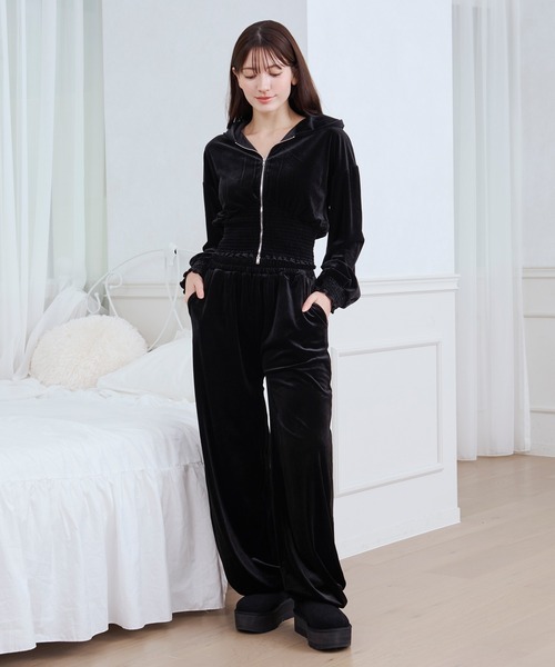 セットアップ 「SET ITEM」velour set up /ベロアセットアップ