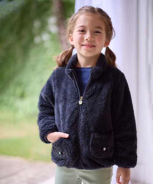 ANY（エニィ） ブルゾン アウター ネコポケットボアブルゾン キッズ