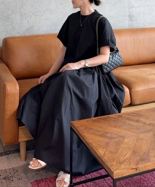 ワンピース Aラインシンプルロングワンピース : ZOZOTOWN Yahoo!店