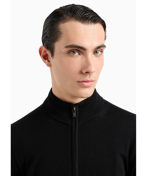 EMPORIO ARMANI カーディガン 「エンポリオ アルマーニ」ジップアップ