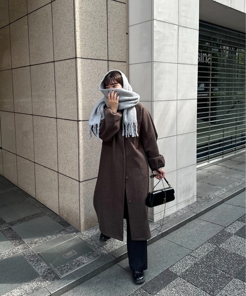 lawgy（ラウジー） コート アウター side different material coat