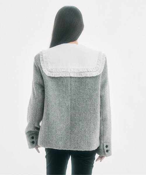 FEKETE（フェケテ） ジャケット ノーカラージャケット no collar wool