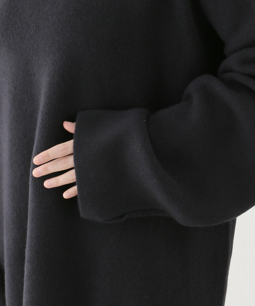 SEEALL ニット SEEALL EXTRA OVER HIGH NECK SWEATER SAU41 KJ681