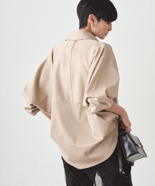 Loungedress（ラウンジドレス） ブラウス シャツ サテンBIGシャツ