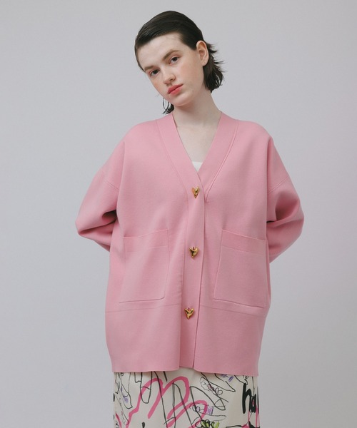 ADAM ET ROPE'（アダムエロペ） カーディガン 「サステナブル」ハート