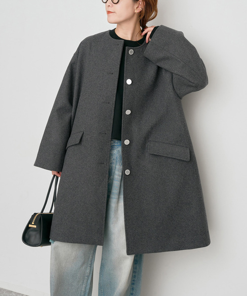 Spick＆Span（スピック アンド スパン） ノーカラーコート コート