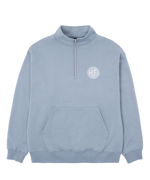 HUF（ハフ） トレーナー スウェット REGIONAL HALF ZIP FLEECE メンズ