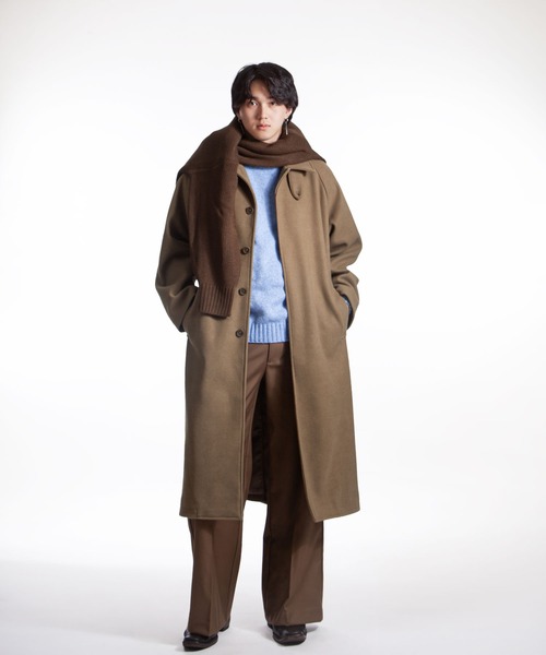 ZIP FIVE -White Line- ステンカラーコート コート 「White Line