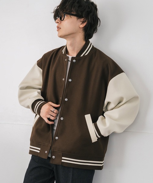 Rocky Monroe（ロッキーモンロー） スタジャン オーバーサイズテック