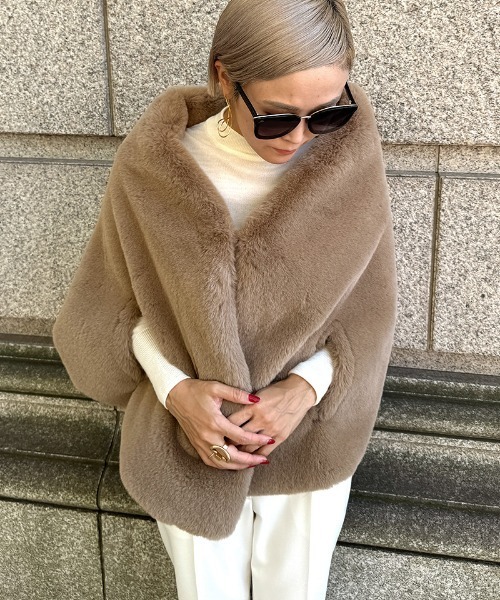 コート アウター リッチボリュームファーケープ レディース : ZOZOTOWN