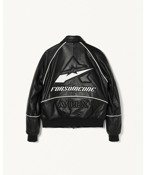 FORSOMEONE（フォーサムワン） スタジャン FORSOMEONE AVIREX LEATHER