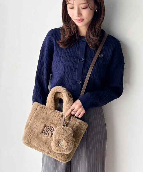 mily bilet ショルダーバッグ バッグ 「mily bilet」ふわふわのファー