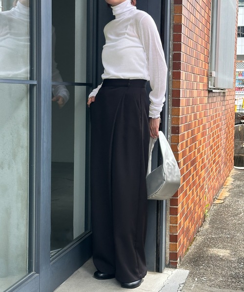 select MOCA（セレクトモカ） tシャツ シアーテレコハイネックトップス