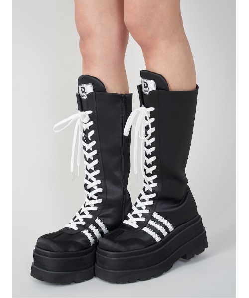 Darich（ダーリッチ） ブーツ レースアップスニーカーロングブーツ