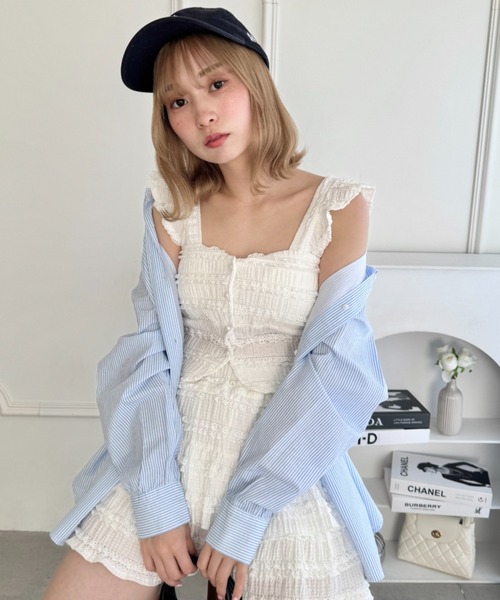 Loueme キャミソール ホイップレースフリルビスチェ : ZOZOTOWN Yahoo