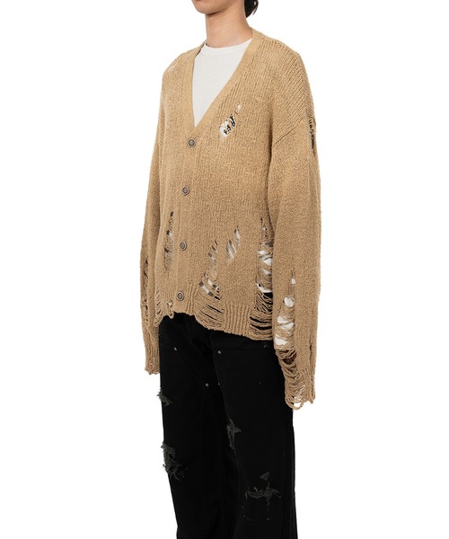 KAMIYA カーディガン Sun Faded Like Knit Cardigan メンズ : ZOZOTOWN