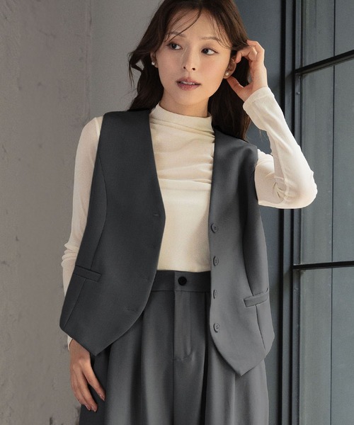 LOWO ベスト ジレ レディース : ZOZOTOWN Yahoo!店 - 通販 - Yahoo