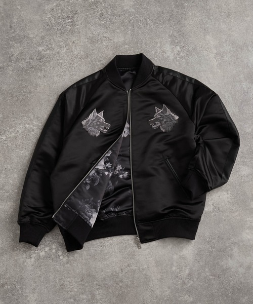 ADRER（アドラー） スカジャン premium reversible suka jumper -wolf