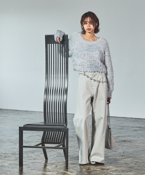 PAGEBOY（ページボーイ） ニット セーター キラキラオフショルニット