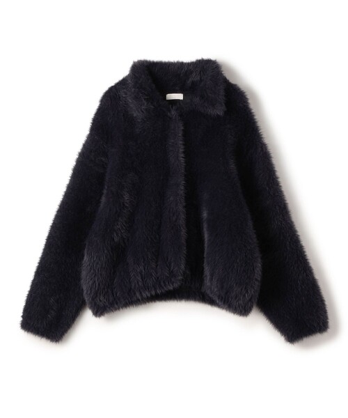 Ballsey（ボールジィ） カーディガン フェザーヤーン ステンカラー