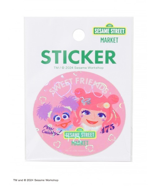 SESAME STREET（セサミストリート） ステッカー 「ピンクがいっぱい