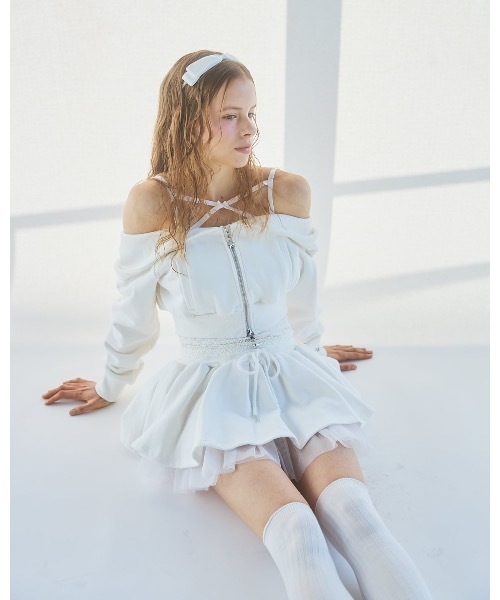 lilLilly（リルリリー） キャミソール レースカップ付きキャミソール