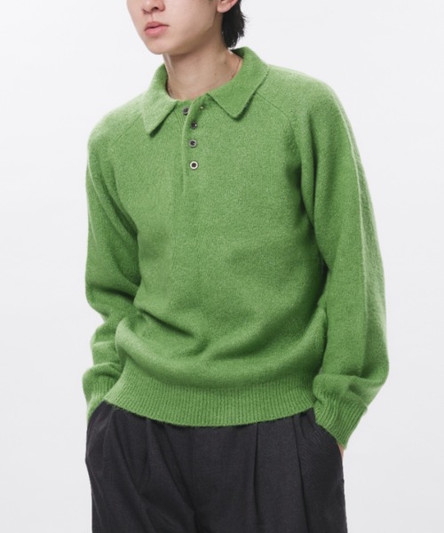 Adoon plain セーター ニット RAGLAN SLEEVE KNIT PORO / ラグラン