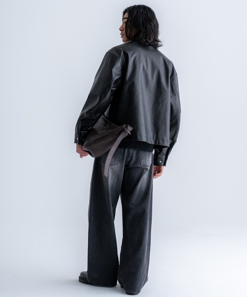 SINSS ブルゾン アウター Seam line zip blouson / シームラインジップ