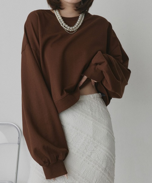 ad thie（アドティエ） トレーナー スウェット ショート丈 スウェット