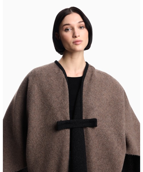 EMPORIO ARMANI ポンチョ 「エンポリオ アルマーニ」ダブルフェイス