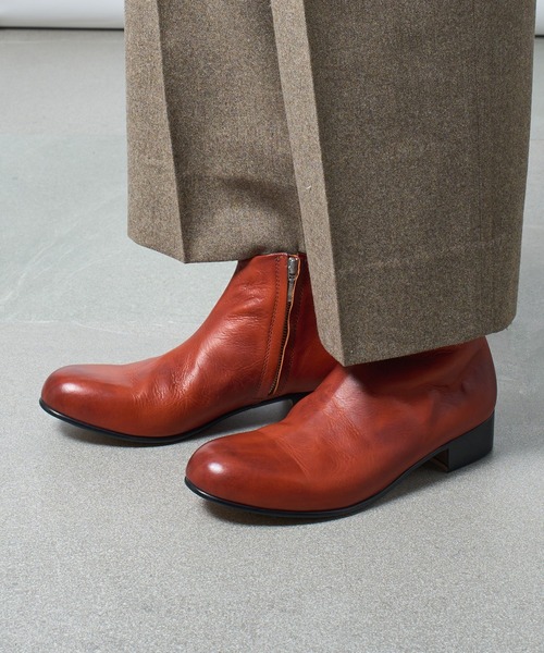 PADRONE（パドローネ） ブーツ 「PADRONE」別注 SIDE ZIP SHORT BOOTS