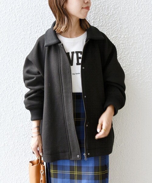 SHIPS any ブルゾン アウター 「WEB限定」SHIPS any: 2WAY ジップ