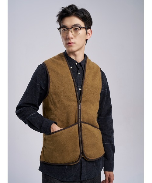 Barbour（バブアー） ベスト ジレ フロントジップ ファー ライナー