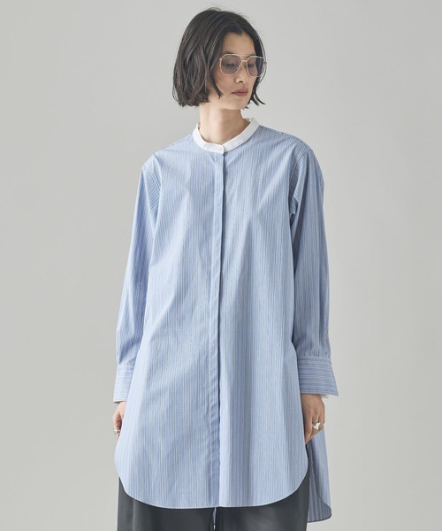 Curensology（カレンソロジー） ブラウス シャツ /「C.S.G」ストライプ