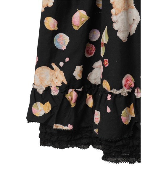 PINK HOUSE（ピンクハウス） ワンピース 幸見うさぎプリントミディ