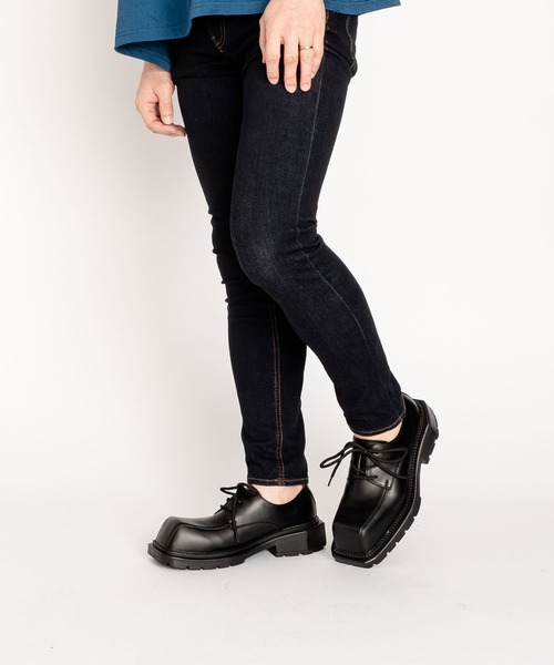 SVEC（シュベック） ビジネスシューズ スクエアトゥ レースアップ