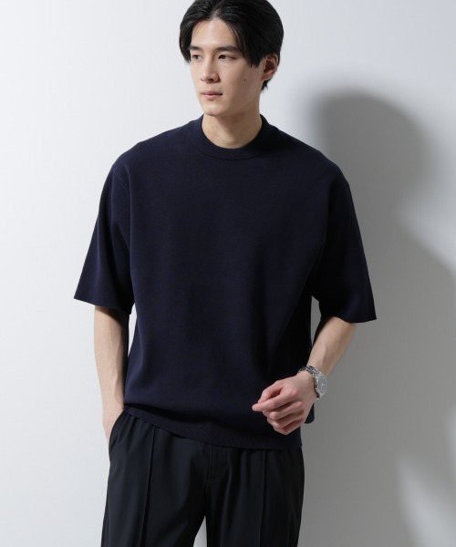 NANO universe（ナノ・ユニバース） セーター ニット 14ゲージミラノ