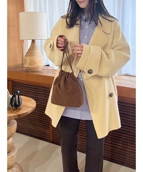 Mila Owen（ミラオーウェン） ピーコート pコート woolコクーン