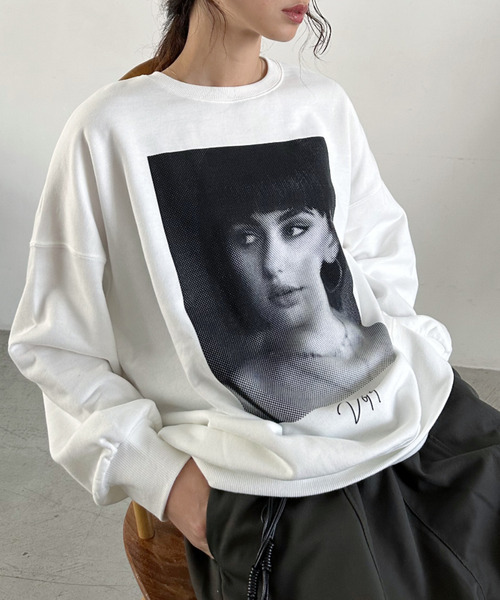 トレーナー スウェット 「Good Riddance」裏毛 顔＆フォト プリント