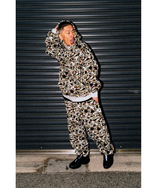 KEBOZ（ケボズ） パーカー CAMO BB SMALL WAPPEN SWEAT FULL ZIP