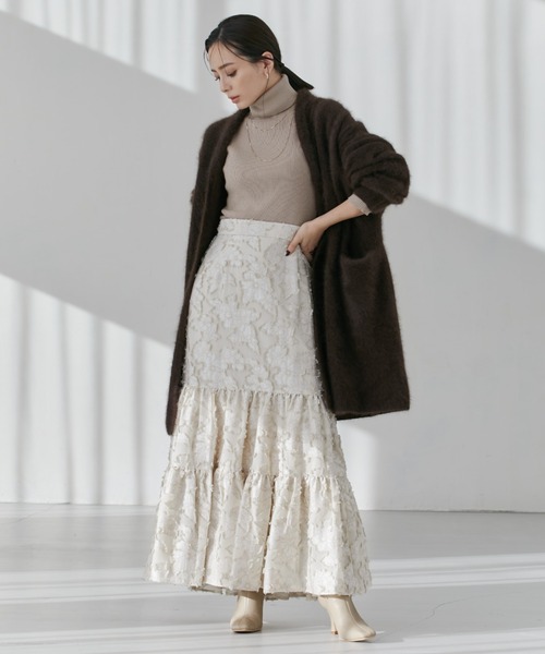 anuans（アニュアンス） カーディガン ラクーンショールカラー