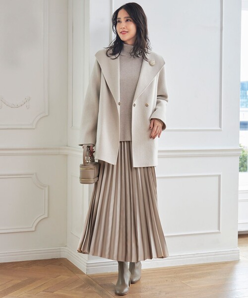 自由区（ジユウク） コート アウター ウールリバーショート コート