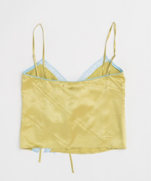 MAISON SPECIAL（メゾンスペシャル） キャミソール Lace Docking Satin