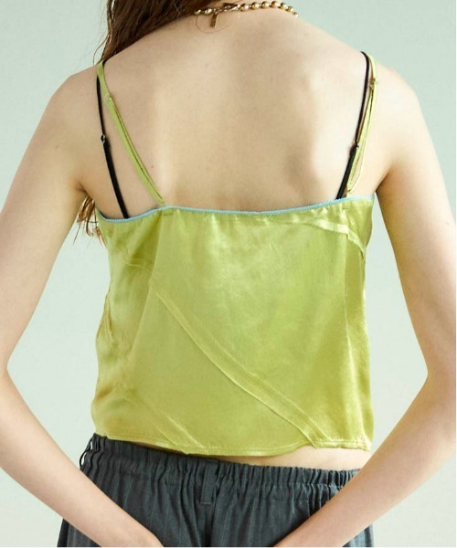 MAISON SPECIAL（メゾンスペシャル） キャミソール Lace Docking Satin