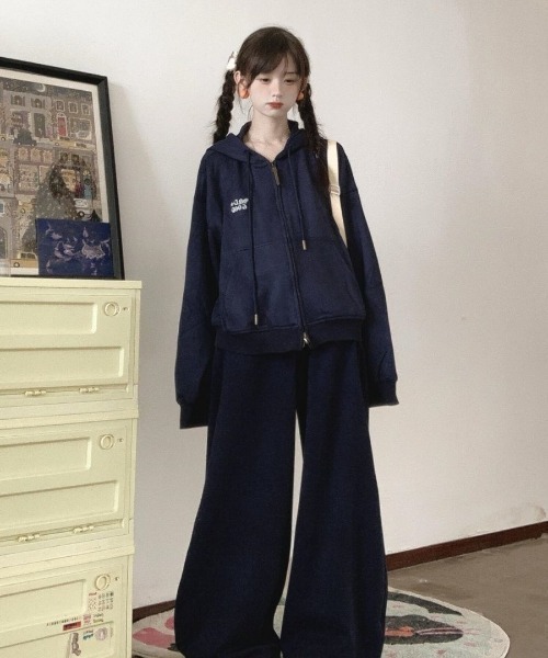 DEVICE（デバイス） セットアップ 「上下セット」ワンポイント 刺繍