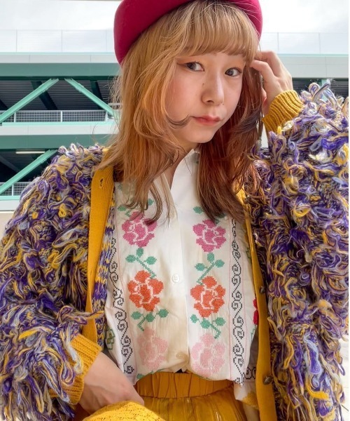 チャイハネ（CAYHANE） カーディガン 「チャイハネ」カラフルループ