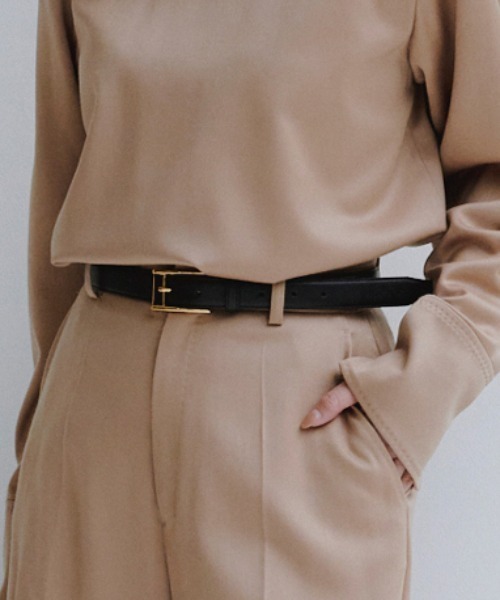 anuans（アニュアンス） ベルト スクエアバックルベルト レディース